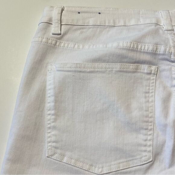 Soft Surroundings Ultimate Denim In White Straight Leg Jeans Women's Size 16T - Picture 10 of 15